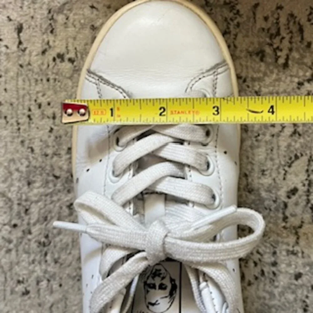 🧡3/15 adidas Stan Smith Shoes White Navy Male 5 1/2